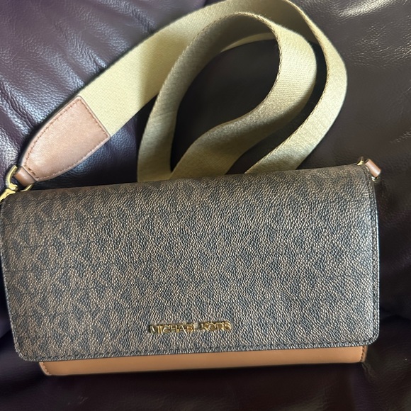 Michael Kors Collection Handbags - Michael Kors cross body/wallet brown and dark brown color